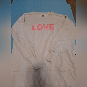 Pink love sweatshirt